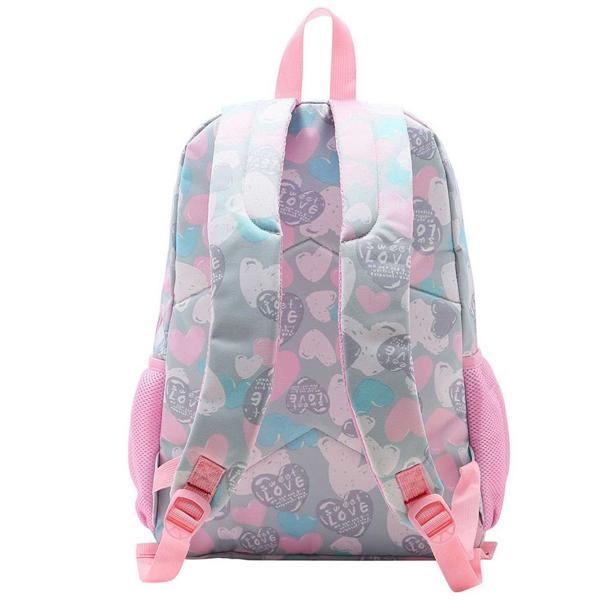 Mochila nylon, Cinza e Rosa, 8732252025, Republic Vix - PT 1 UN