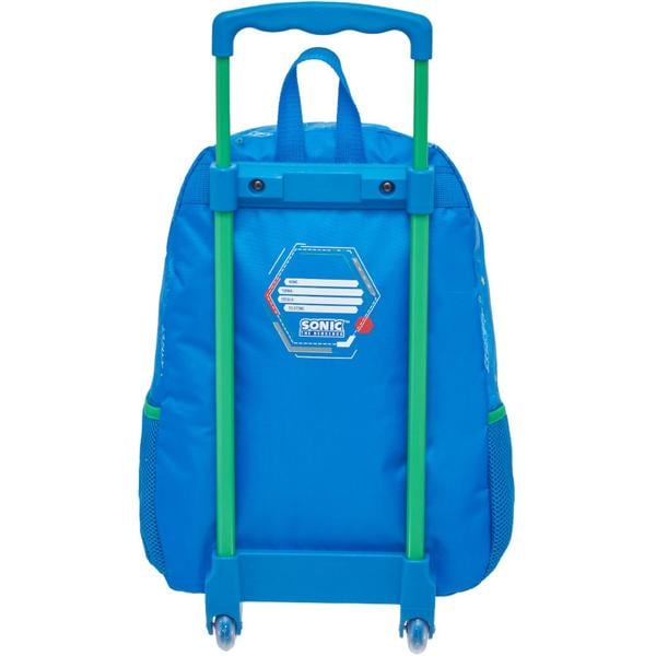 Mochila Escolar Infantil de Rodinhas Sonic Squad, Pacific - PT 1 UN