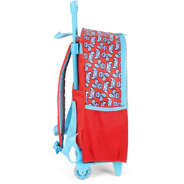 Mochila Escolar Infantil de Rodinhas Turma da Mônica Azul IC41312MN Luxcel - PT 1 UN