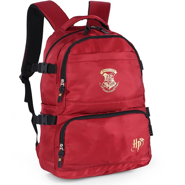 Mochila escolar em poliéster, Harry Potter, Vinho, MJ47624HP, Luxcel - PT 1 UN