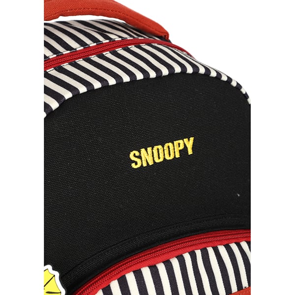 Mochila escolar em jeans, Snoopy, Preto, MJ47768SN, Luxcel - PT 1 UN