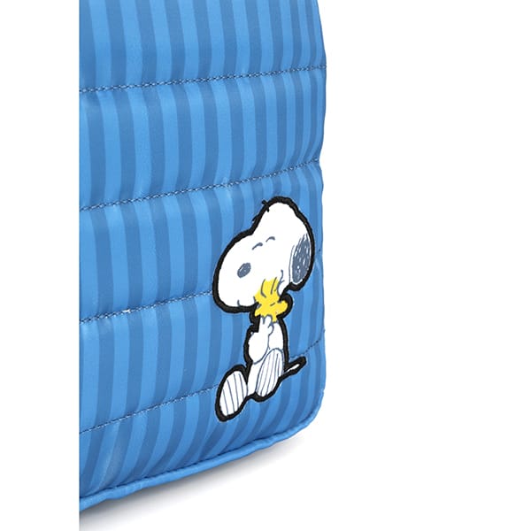 Mochila escolar em poliéster, Snoopy, Azul, MS47766SN, Luxcel - PT 1 UN