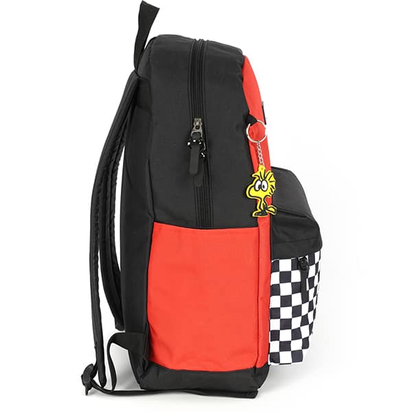 Mochila escolar em poliéster, Snoopy, Vermelho, MS47761SN, Luxcel - PT 1 UN