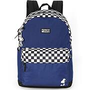 Mochila escolar em poliéster, Snoopy, Azul, MS47761SN, Luxcel - PT 1 UN