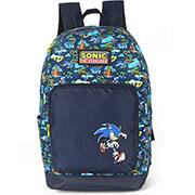 Mochila escolar em poliéster, Sonic, Azul, MS47531SO, Luxcel - PT 1 UN