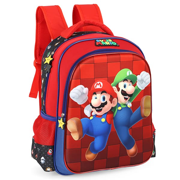 Mochila poli. Super Mario preto IS41401MO- Luxcel PT 1 UN