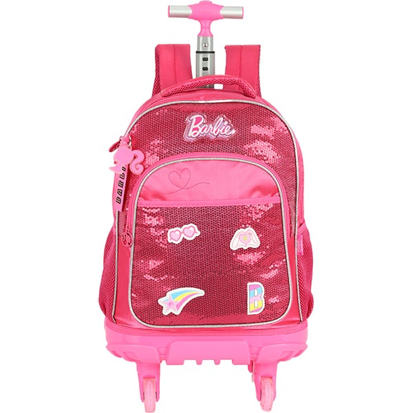 Mochila poli. c/ rodas Barbie pink MC47702BB_ Luxcel PT 1 UN