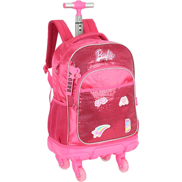 Mochila poli. c/ rodas Barbie pink MC47702BB_ Luxcel PT 1 UN