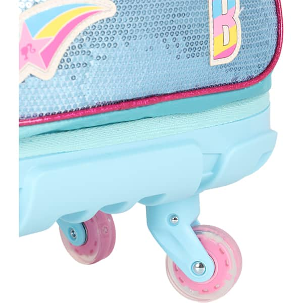 Mochila Escolar com Rodinhas Barbie Mattel Azul MC47702BB Luxcel - PT 1 UN