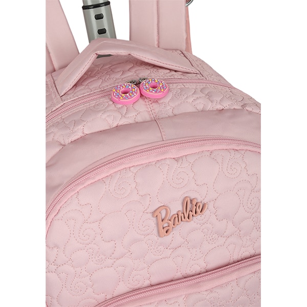 Mochila Escolar com Rodinhas Barbie Mattel Rosa MC47712BB Luxcel - PT 1 UN