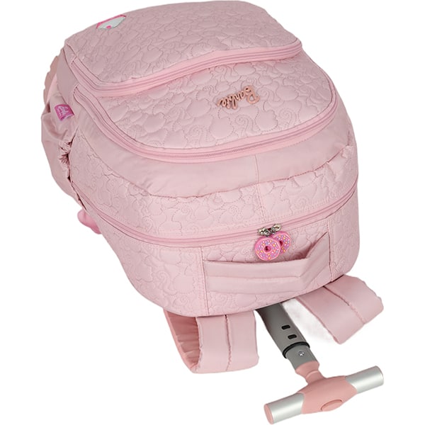 Mochila Escolar com Rodinhas Barbie Mattel Rosa MC47712BB Luxcel - PT 1 UN