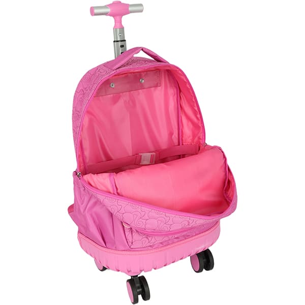 Mochila Escolar com Rodinhas Barbie Mattel Pink MC47712BB Luxcel - PT 1 UN