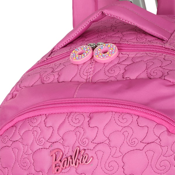 Mochila Escolar com Rodinhas Barbie Mattel Pink MC47712BB Luxcel - PT 1 UN