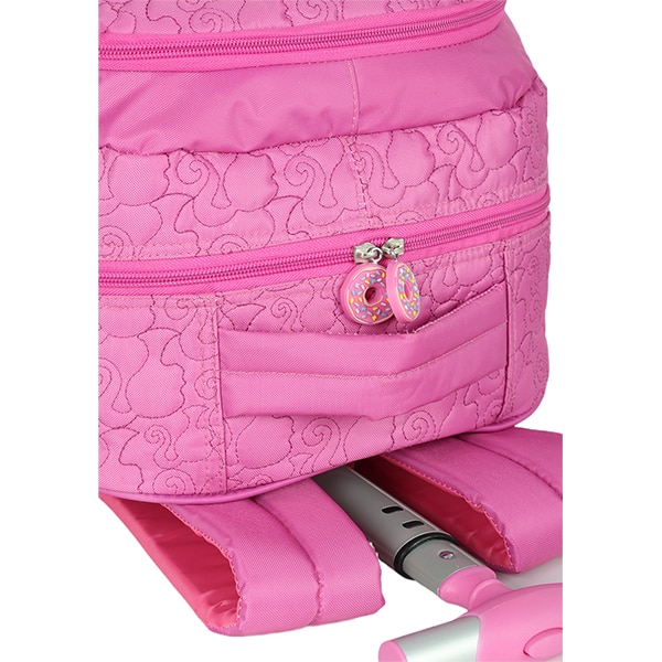 Mochila Escolar com Rodinhas Barbie Mattel Pink MC47712BB Luxcel - PT 1 UN