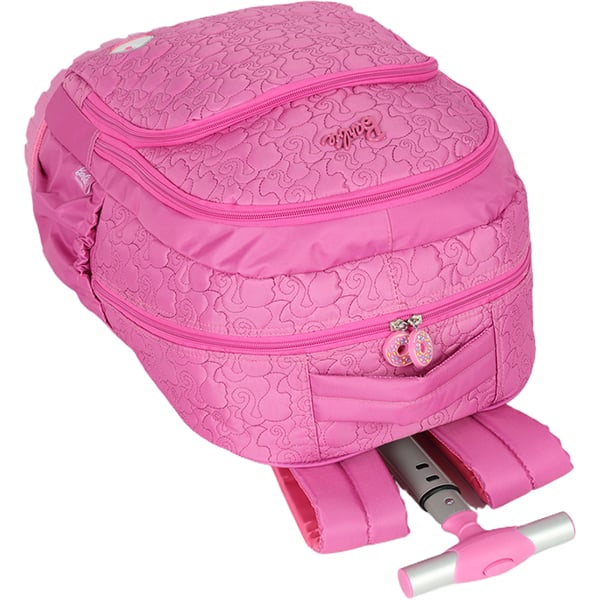 Mochila Escolar com Rodinhas Barbie Mattel Pink MC47712BB Luxcel - PT 1 UN