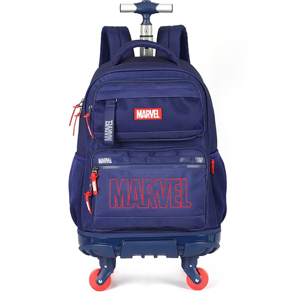 Mochila escolar com rodas, Avengers, Azul, MC47728AG, Luxcel - PT 1 UN