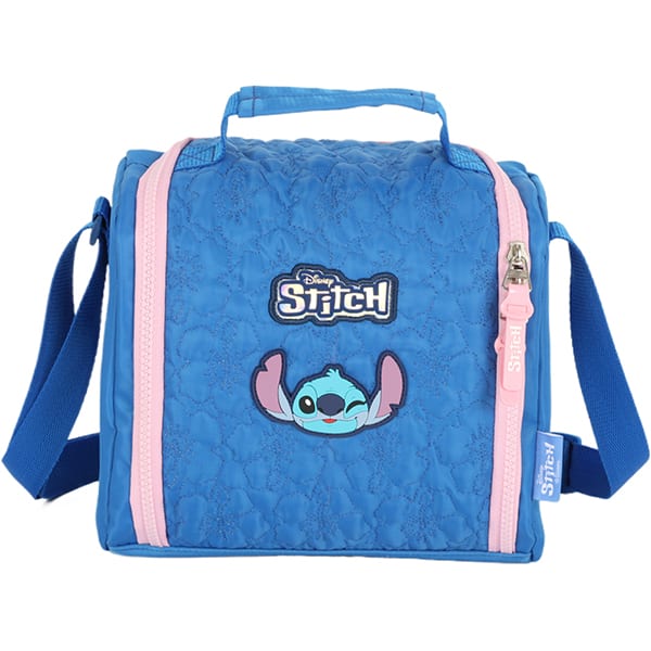 Lancheira Escolar Stitch Disney Azul LA47747SC Luxcel - PT 1 UN