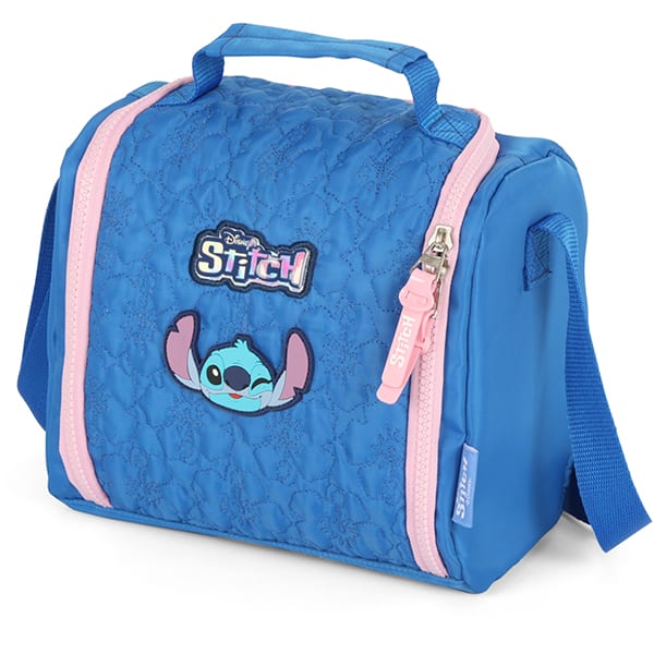 Lancheira Escolar Stitch Disney Azul LA47747SC Luxcel - PT 1 UN