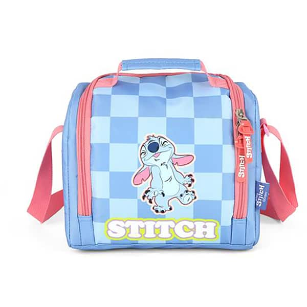 Lancheira Escolar Stitch Disney Azul LA47737SC Luxcel - PT 1 UN