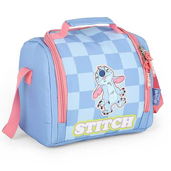 Lancheira Escolar Stitch Disney Azul LA47737SC Luxcel - PT 1 UN