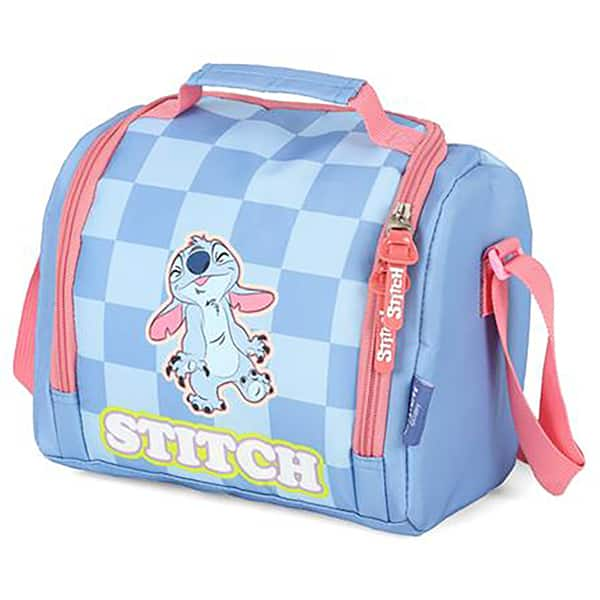 Lancheira Escolar Stitch Disney Azul LA47737SC Luxcel - PT 1 UN