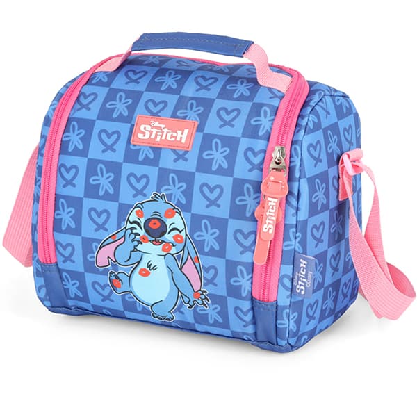 Lancheira Escolar Stitch Disney Azul Luxcel - PT 1 UN