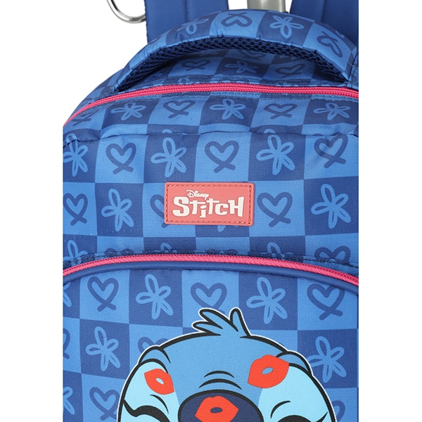 Mochila Escolar Infantil de Rodinhas Stitch Disney MC47741SC Luxcel - PT 1 UN