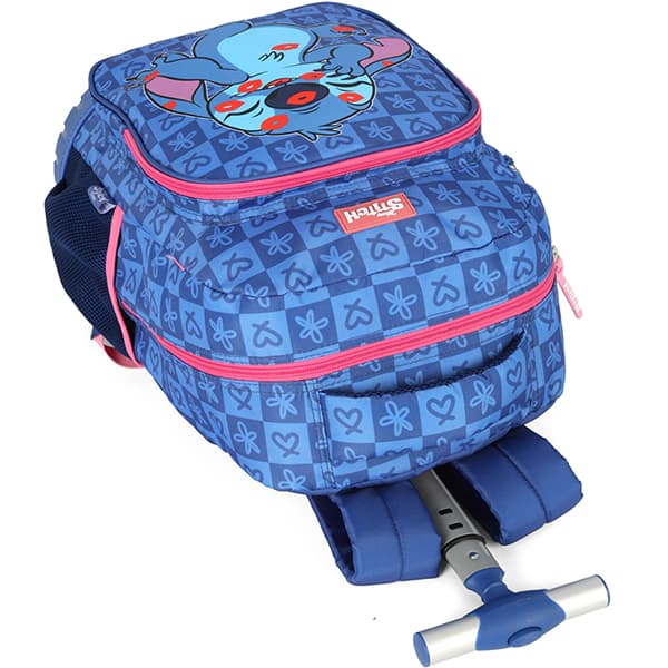 Mochila Escolar Infantil de Rodinhas Stitch Disney MC47741SC Luxcel - PT 1 UN