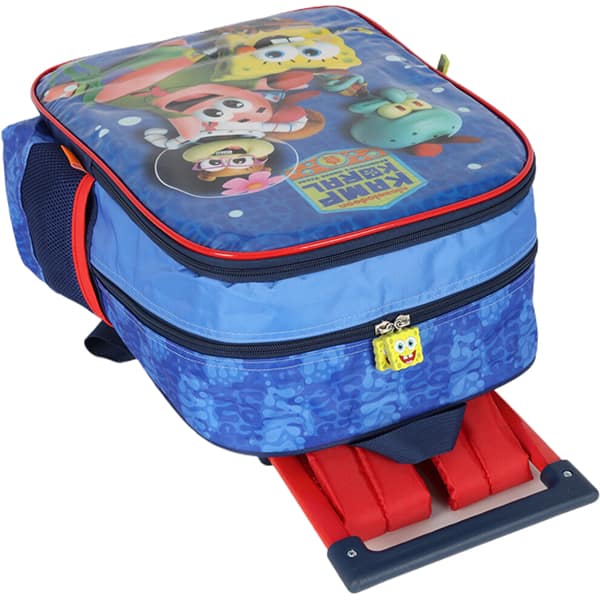 Mochila Escolar com Rodinhas Bob Esponja, IC41785BE, Luxcel - PT 1 UN