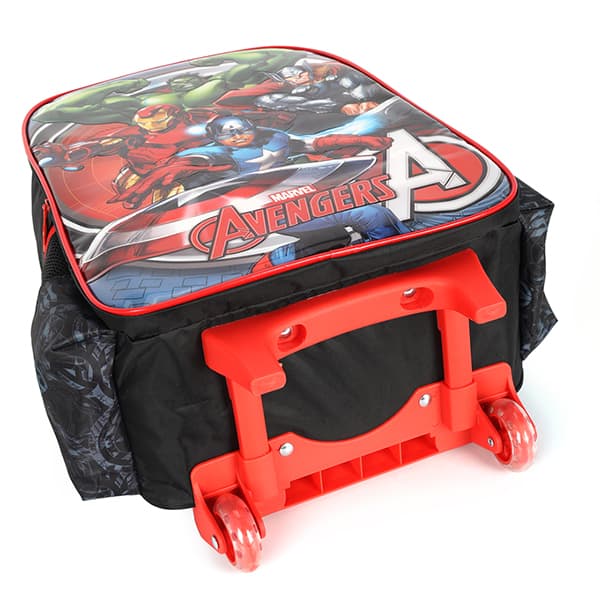 Mochila escolar com rodas, Avengers, Preto, IC41592AG, Luxcel - PT 1 UN