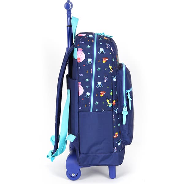 Mochila Escolar Infantil de Rodinhas, Divertidamente Disney, MC47757DM, Luxcel - PT 1 UN