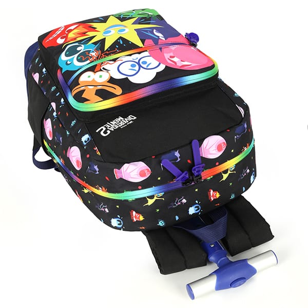 Mochila Escolar Infantil de Rodinhas, Divertidamente Disney, MC47757DM, Luxcel - PT 1 UN