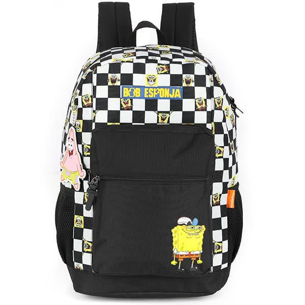 Mochila Escolar Bob Esponja MS47754BE Luxcel - PT 1 UN