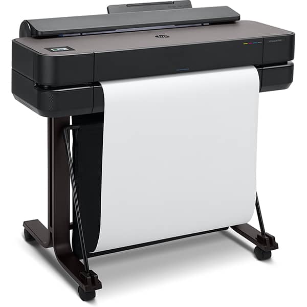 Impressora Plotter DesignJet T650 24" com suporte, Wi-fi, Conexão Ethernet, Bivolt, 5HB08D, HP CX 1 UN
