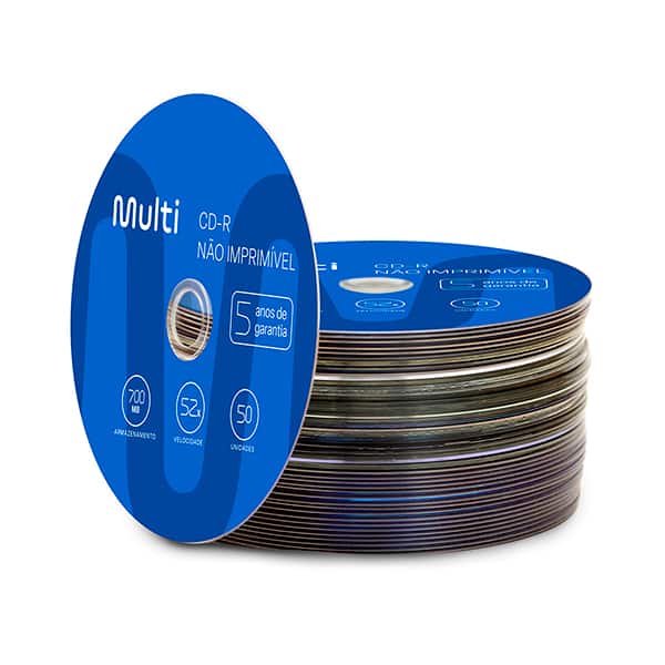 Cd-r gravável (80min/700mb)52x CD051 Multi PT 50 UN