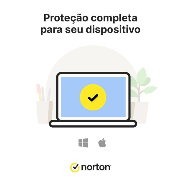 Norton Antivírus Plus para 1 dispositivo, Licença 12 meses, Digital para Download, NortonLifeLock - UN 1 UN