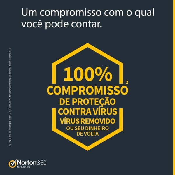 Norton Antivírus Security Gamer 3 dispositivos, Licença 12 meses,  Digital para Download, NortonLifeLock 1 UN