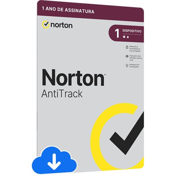 Norton Security Anti Track, 1 dispositivo, 12 meses, 21430307, Nortonlifelock - 1 UN