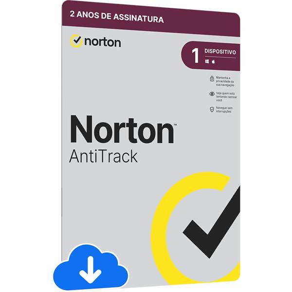 Norton Security AntiTrack, 1 licença, 24 meses, 21430221, Nortonlifelock - 1 UN