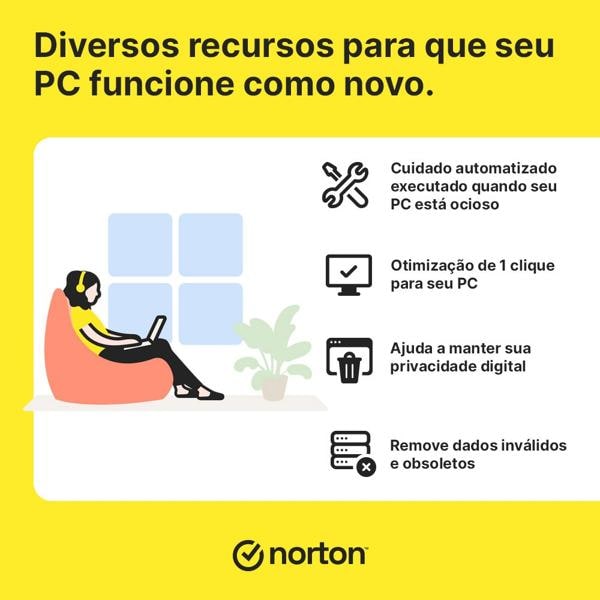 Norton Security Utilities Ultimate, 10 dispositivos, 12 meses, 21430243, Nortonlifelock - 1 UN