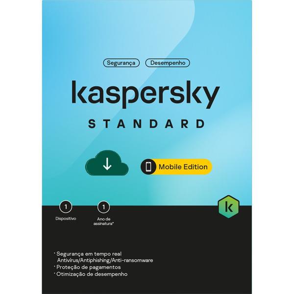 Kaspersky Antivírus Mobile, 1 dispositivo, 12 meses, KL1048KDAFS, Kaspersky - 1 UN