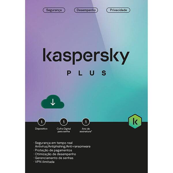Kaspersky Plus 1 disp 12m RENOVAÇÃO KL1042KDAFS Kaspersky UN 1 UN Kaspersky Plus 1 disp 12m RENOVAÇÃO KL1042KDAFS Kaspersky UN 1 UN