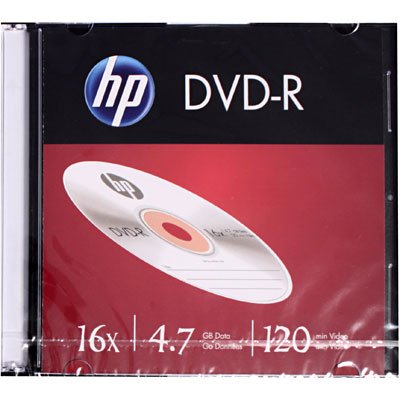 Dvd -r gravável 4.7gb 120min 16x slim HP CX 1 UN
