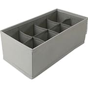 Colmeia organizadora TNT flexível com 8 divisórias, 28 x 14 x 10cm, Cinza, Dello - CX 1 UN Colmeia organizadora TNT flexível com 8 divisórias, 28 x 14 x 10cm, Cinza, Dello - CX 1 UN