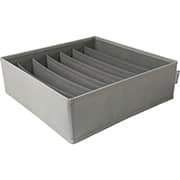 Colmeia organizadora TNT flexível com 7 divisórias, 32 x 32 x 10cm, Cinza, Dello - CX 1 UN