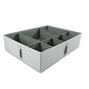 Colmeia organizadora TNT flexível com 7 divisórias, 44 x 34 x 11cm, Cinza, Dello - CX 1 UN Colmeia organizadora TNT flexível com 7 divisórias, 44 x 34 x 11cm, Cinza, Dello - CX 1 UN