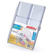 Caixa organizadora com divisórias. 13 x 2,5 x 18cm, 10330002, Maxcril - PT 1 UN