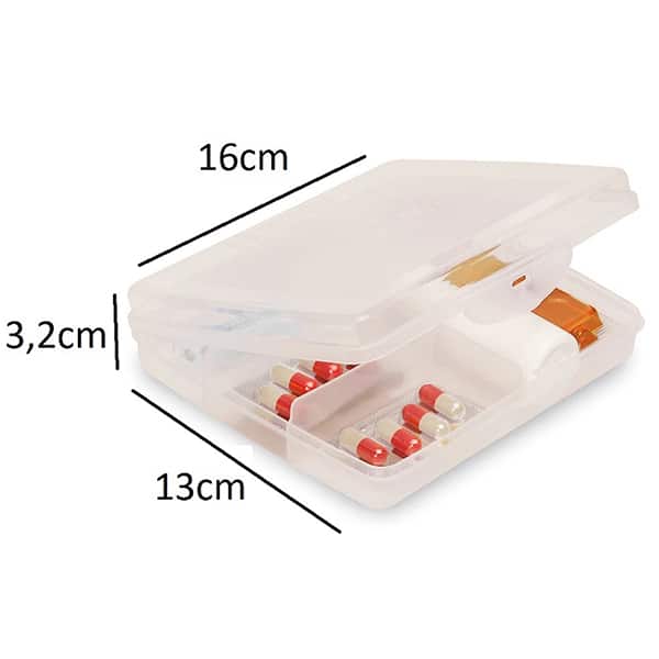 Caixa organizadora medicamentos 515ml 689 Sanremo PT 1 UN Caixa organizadora medicamentos 515ml 689 Sanremo PT 1 UN