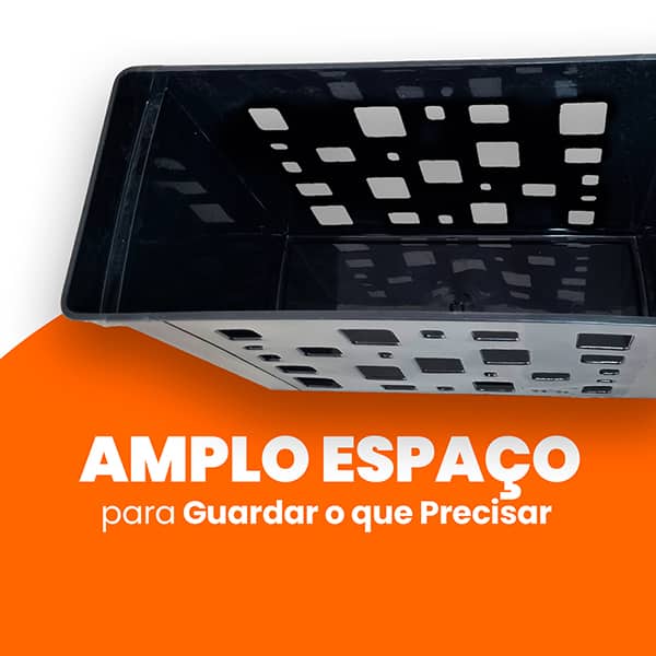 Arquivo estreito p/pastas suspensas preta 0329.P.000 Dello PT 1 UN