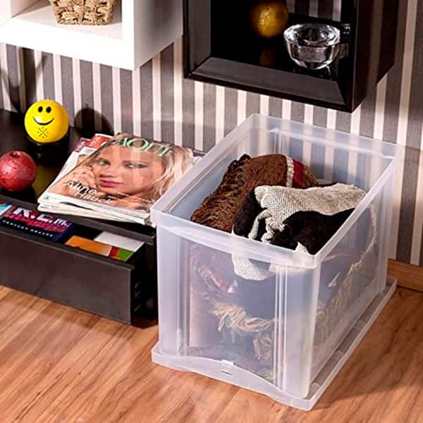 Caixa organizadora média alta cristal 30L 21201 Ordene PT 1 UN